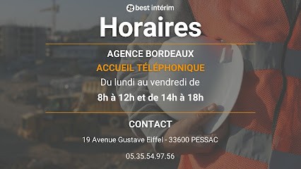 BEST Interim - Agence Bordeaux, Agence de Travail Intérimaire à Pessac